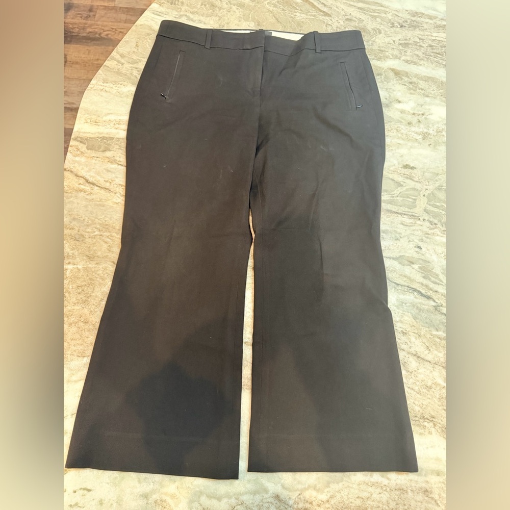 J.Crew Teddie Black Dress Pants Size 12 Stretch Work Trousers